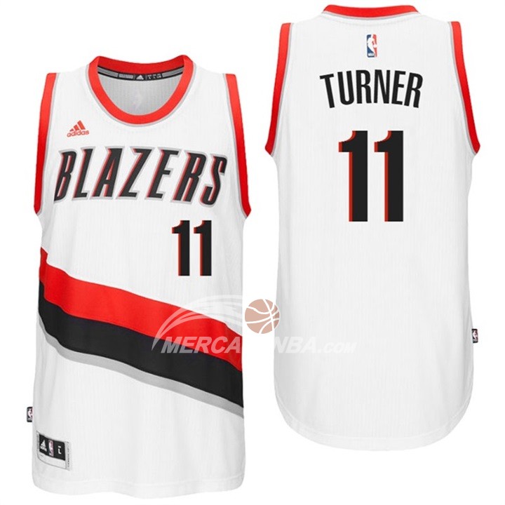Maglia NBA Turner Portland Trail Blazers Blanco